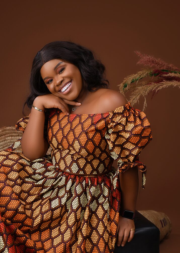 Glorie Edim in Ankara print